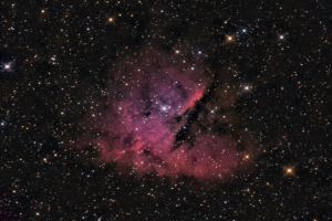 NGC281, pacman nebula, 10" Newton, alccd9c, 